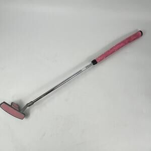 Tap It Kids Golf Putter 24" Pink RH Carbon Steel Mallet Head Club Sz4 Needs Grip